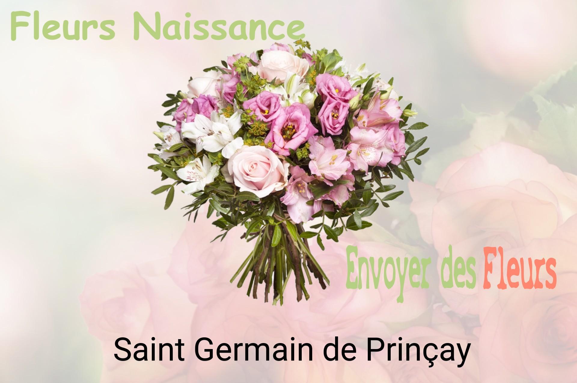Bouquet de fleurs de naissance livré à Saint-Germain-de-Prinçay